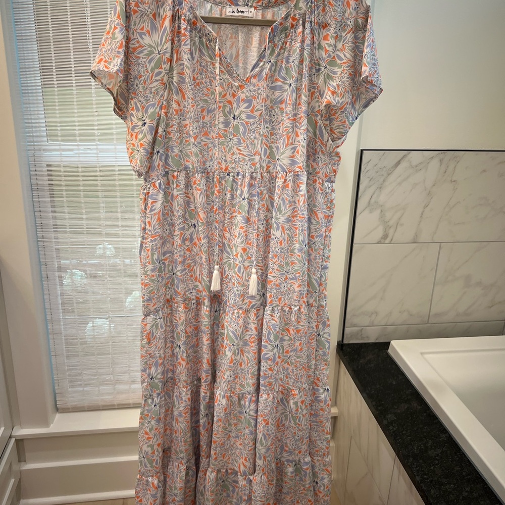 Pinkish Orange Maxi Sundress